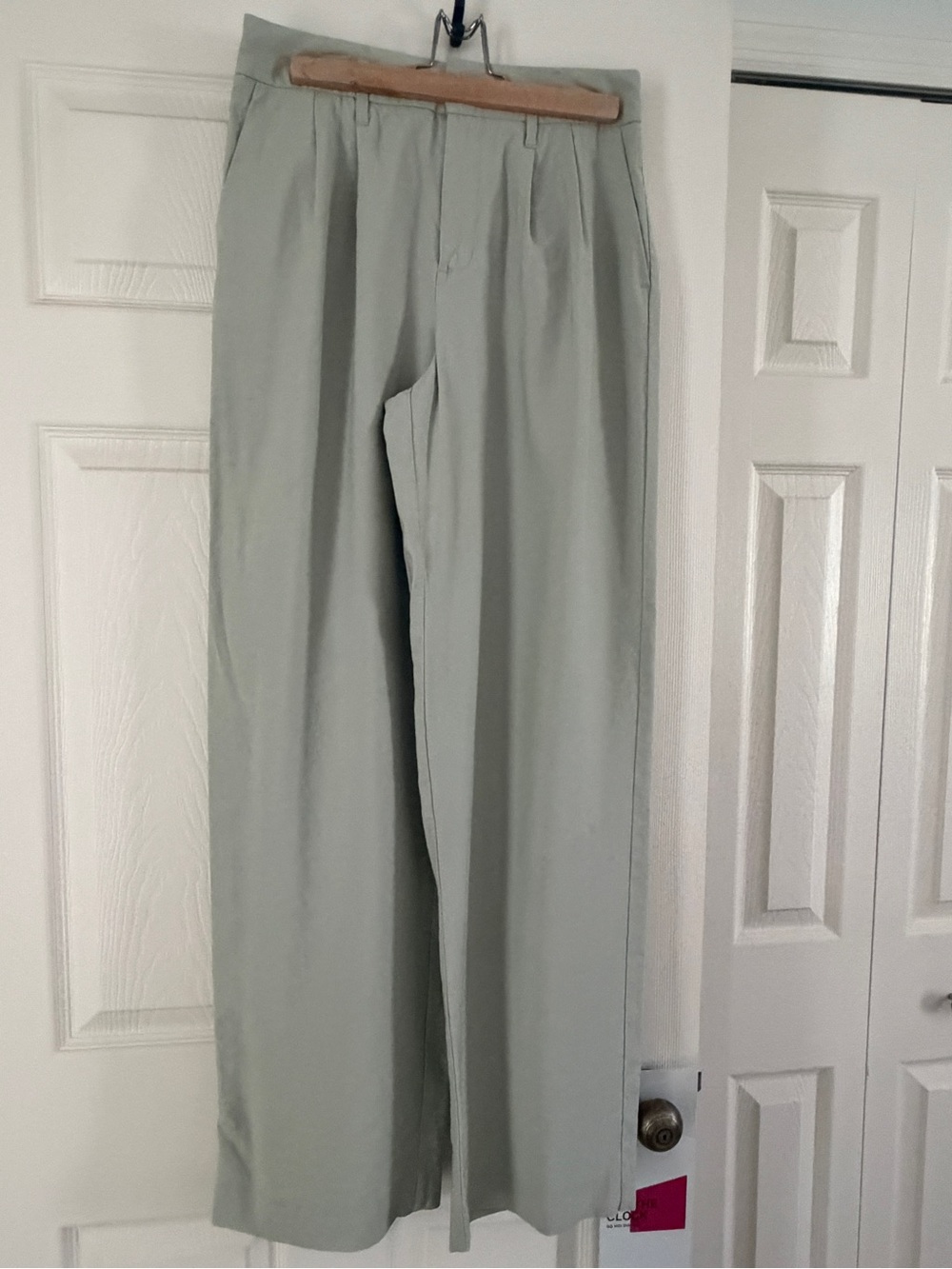 Women’s A New Day Light Sage Wide-Leg Dress Pants Size 6
